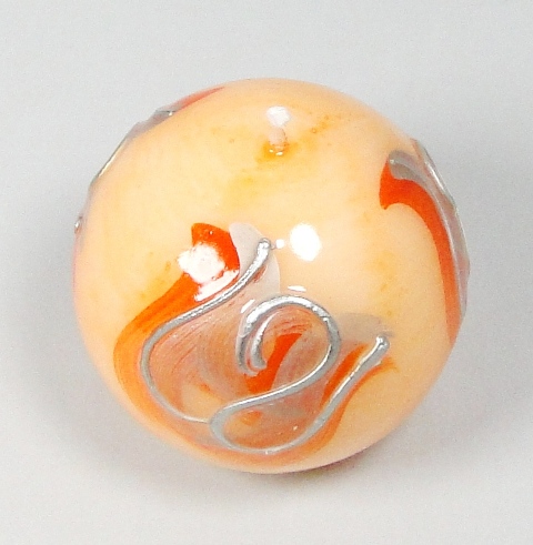 Bougie diam.65 orange brillant tulipe – Image 2