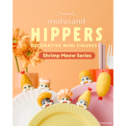 UNE figurine série Hippers Mofusand x Sonny Angel Vol 2 Shrimp Meow Series