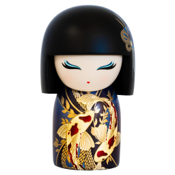 Poupée japonaise Kokeshi KIMMIDOLL Rikiyo - Détermination 10cm