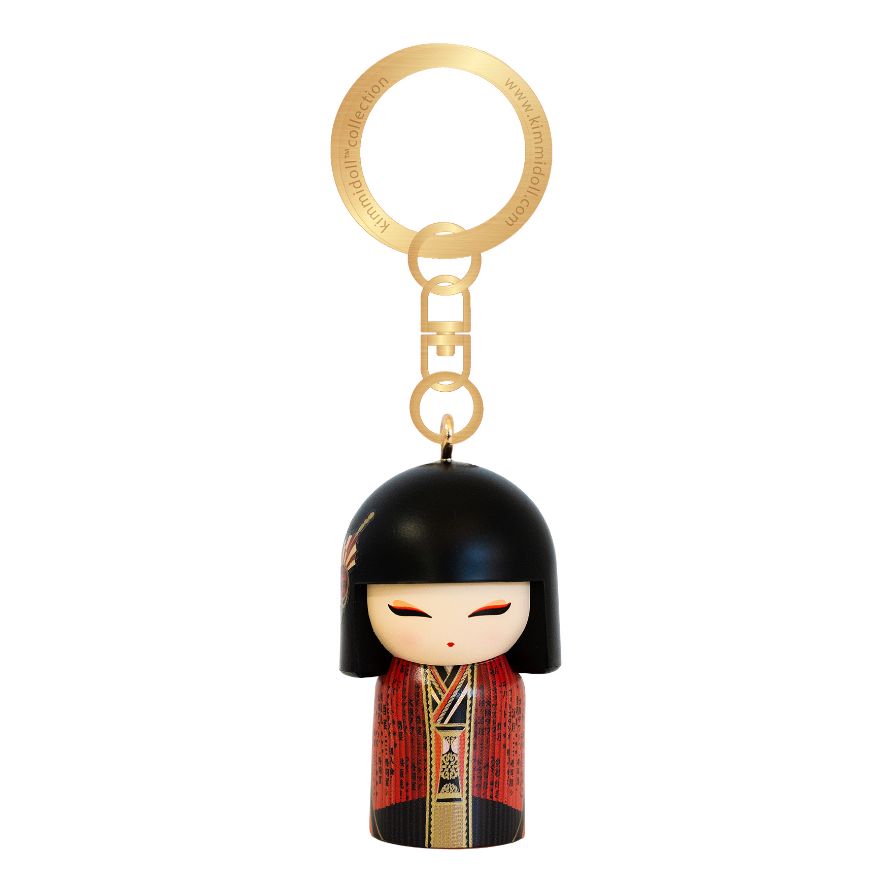 Porte clé poupée japonaise Kokeshi KIMMIDOLL Yukina - Guidance 5cm